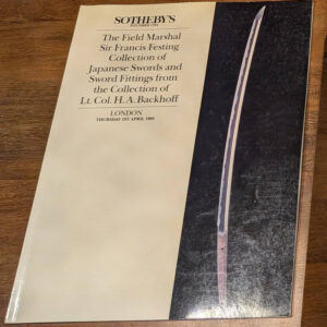 Sir Francis Festing Collection of Japanese Swords